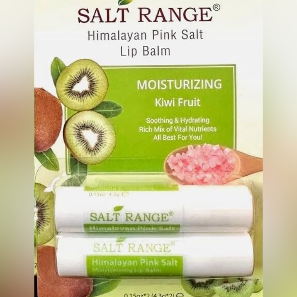 🔴 Himalayan Pink Salt Lip Balm - Kiwi Fruit